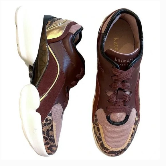 Kate Spade Cloud Sneakers Shoes in Cherrywood size 6.5 nwot - Picture 1 of 7